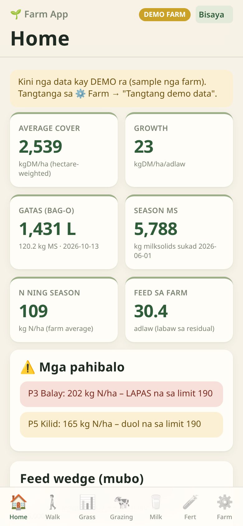 Farm app & timesheets screenshot