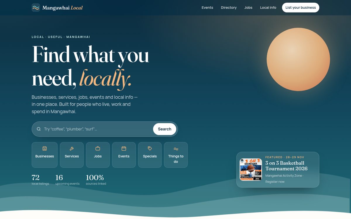 Mangawhai Local screenshot